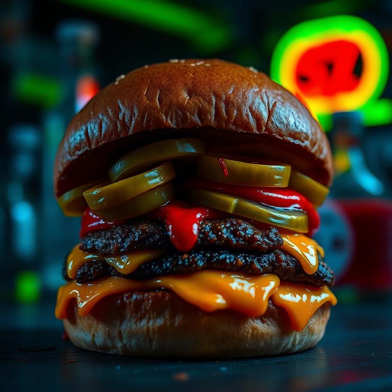 Pickles / Cheddar / Molho Picante